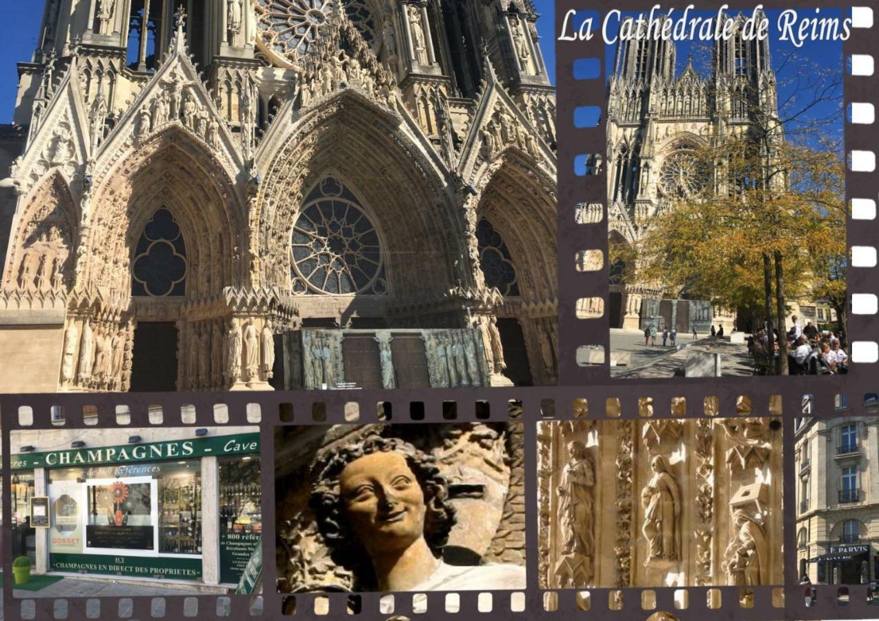 Bedinreims "Burgundy Bottle" 110M2 Exceptional, 4 Chambres Doubles, 2 Bain, Free Park & Wifi, Tout Equipe ภายนอก รูปภาพ